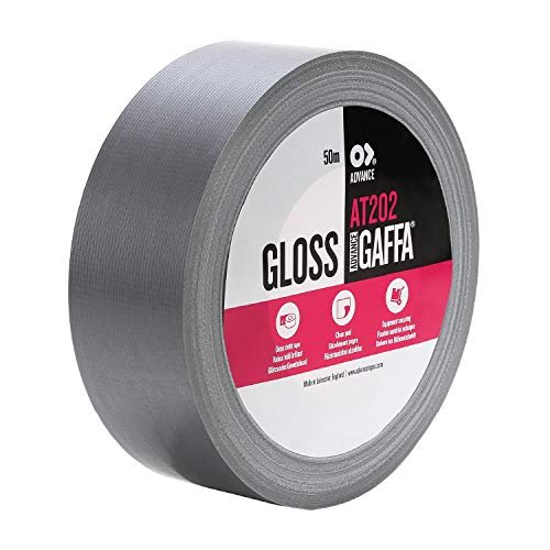  Advance Gaffa AT0202 Series AT202 Gloss Cloth Tape , Gr, 50mm x 50m, Enkelt Rulle